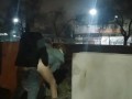 girl flashing naked in the street fucking in public voyeurs and caught by the police