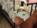 Jerking Off To My Step Mom While She Smokes Cigarettes and Pops Balloons In Her Bra and Panties