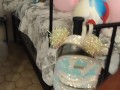 Jerking Off To My Step Mom While She Smokes Cigarettes and Pops Balloons In Her Bra and Panties