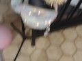 Jerking Off To My Step Mom While She Smokes Cigarettes and Pops Balloons In Her Bra and Panties