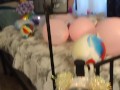 Jerking Off To My Step Mom While She Smokes Cigarettes and Pops Balloons In Her Bra and Panties