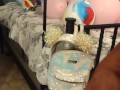 Jerking Off To My Step Mom While She Smokes Cigarettes and Pops Balloons In Her Bra and Panties