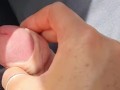 Jerking off my uber driver after getting me from the station.