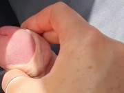 Jerking off my uber driver after getting me from the station.