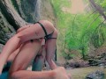 Strapon Sexy babe pegging her boyfriend First time public next to a waterfall 💦 The Pegging Dream!