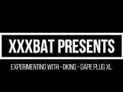 Mistress XXXBat having fun with DKing Gape Plug XL