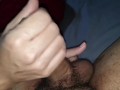 My wife fingering my tight ass and i give massive cum
