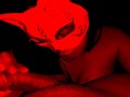 Drain My Balls - Cock Sucking POV in Cute Mask and Braces