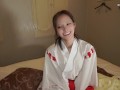 巫女さんのオナニー観察会♡パイパンだったので電マを挿入してみた（個人撮影、日本人素人、巨乳、コスプレ）