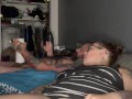 BBW stepmom MILF lovense lush 2 and max 2 couple play and missionary fuck side POV
