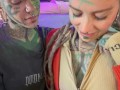 Onlyfans tattoo girl Anuskatzz enjoy XXX adventure wild sex with inked nonbinary Darkleaves Z-filmz