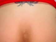 Sentando na pica em câmera lenta