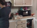 Business Woman Doing Her Duties Around The House After Work In Her Short Dress (PANTY TEASE)