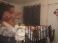 I film roommate catching me masturbating and fucking me in multiple position having multiple orgasms