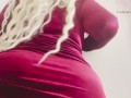 Curvy blonde squirts all over the floor after playing with and riding a dildo and vibrator!
