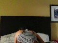 Cheating Latina Milf Texting Husband While DrBlackjohnsonXXX Creampies Her Pussy