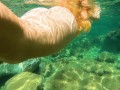 Amazing Underwater Sex with Big Ass Naked adventures! Wild Anal on beach JessiJek