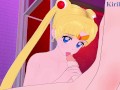 Sailor Moon (Usagi Tsukino) and I have intense sex at a love hotel. - Sailor Moon Hentai