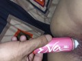 INDIAN aunty takes big scent bottle inside her pussy...