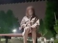 公園でベビードール姿になってみた♡（変態散歩）　I tried to dress up as a babydoll in the park.