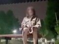 公園でベビードール姿になってみた♡（変態散歩）　I tried to dress up as a babydoll in the park.