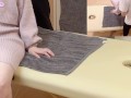 【1】オイルマッサージして触りまくってたら興奮して抑えられなくなってそのまま巨乳の客とSEX - 日本人/素人カップル/個人撮影