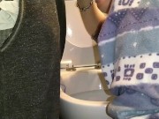 Always when I clean the toilet, that's when he has to PEE. Always...