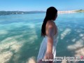 YimingCuriosity 依鸣 - Caribbean SEX VLOG rough doggy on Beach / Asian Chinese amateur public outdoor