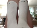 White nike socks