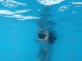 Hungarian petite skinny beauty Lana Lelani underwater