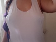 CAMISETA MOJADA: y tú qué harías con mis tetas?