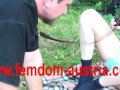 sock femdom outdoor