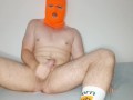 Balaclava legal teen jerking off and CUMMING!