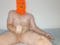 Balaclava legal teen jerking off and CUMMING!