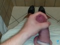 public bathroom tight foreskin masterbation! so much fun !