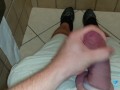 public bathroom tight foreskin masterbation! so much fun !