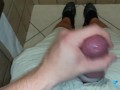 public bathroom tight foreskin masterbation! so much fun !