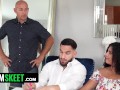 Busty Step Sister Lets Her Horny Step Brother Pound Her Juicy Latin Pussy While Their Papa is Away
