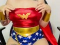 wonder woman cosplay with squirt