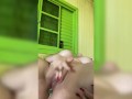 naughty girl masturbating to cum