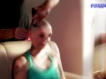 Lisa Fox shaving head 2023. With big love to Sinéad O'Connor