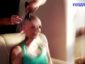 Lisa Fox shaving head 2023. With big love to Sinéad O'Connor
