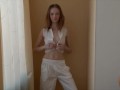 Skinny College Brunette Daisy Takes Her Cute Outfit Off To Masturbate!