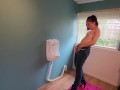 Standing Jeans Pee Practice (3 Urinal, 1 Toilet)