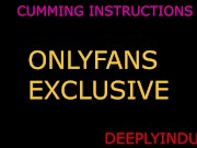 cumming instrucrions listen to my voice and do as your told (audioroleplay) dirty nasty talking
