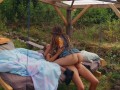 Sex in a swinging pergola - RosenlundX - HD