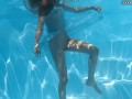 Captivating Bonnie Dolce swimming naked