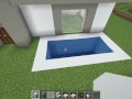 How to build a Modern House with a Pool in Minecraft