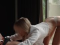 Big Natural Tits Blonde Really Powerful  Cum When Cum in Her Pussy