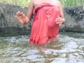 Sri lankan hot girl bathing